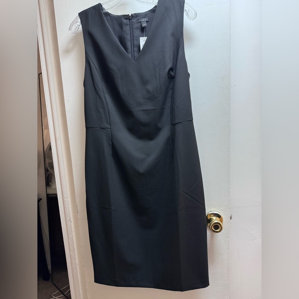 Black sheath dress